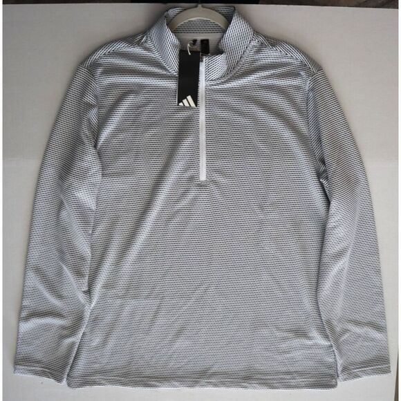 Adidas Golf JL5260 Men Sz XL White Standard Performance Printed 1/4-Zip Pullover - Picture 12 of 12